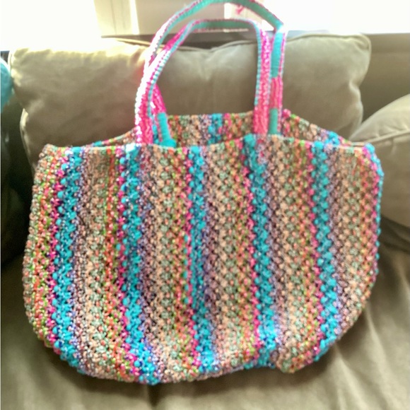 Anthropologie woven large tote/ beach bag. NWOT - Picture 4 of 5